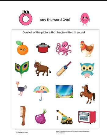 Circle the Picture- Oval