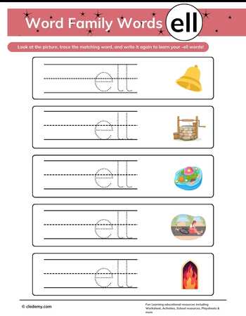 Trace, Write, and Learn -Ell Words