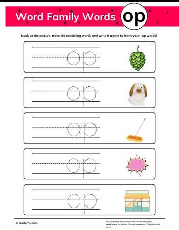 Trace, Write, and Learn- Op Words