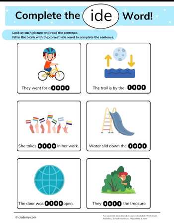 Complete the- Ide Words