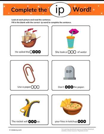 Complete The- Ip Words