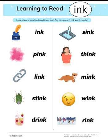 Learning to Read- Ink Words