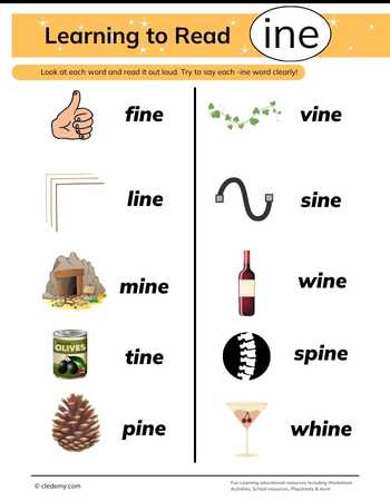 Learning to Read -Ine Words