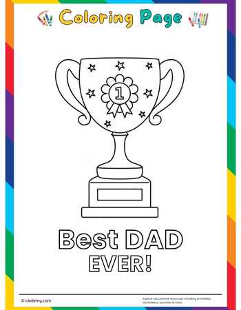 Father's Day Coloring Page