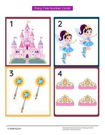 Fairy Tale Number Cards