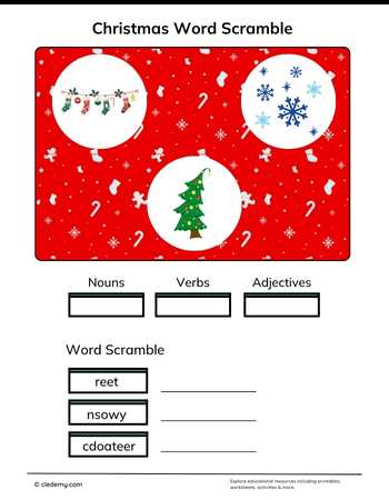 Christmas Word Scramble