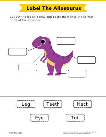 Label the Allosaurus