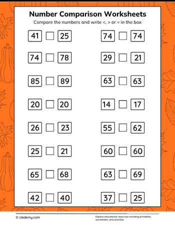 Autumn-Number Comparison