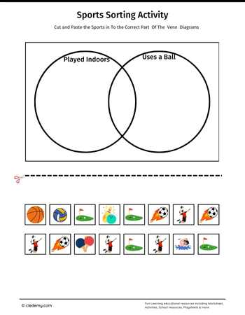 Sports Sorting Activity