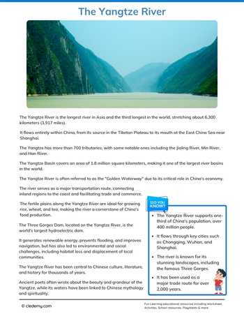 The Yangtze River