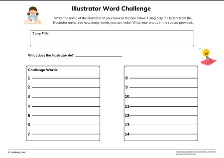 Illustrator Word Challenge