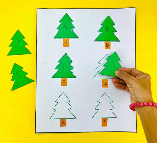 Christmas Tree Letter Matching