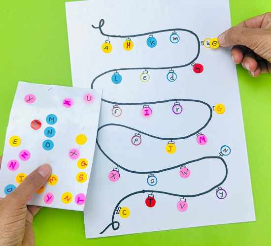 Light Bulb Letter Match