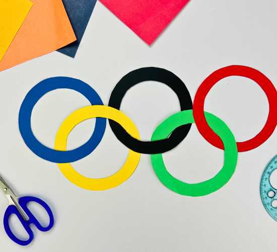 Olympic Rings Paper Craft