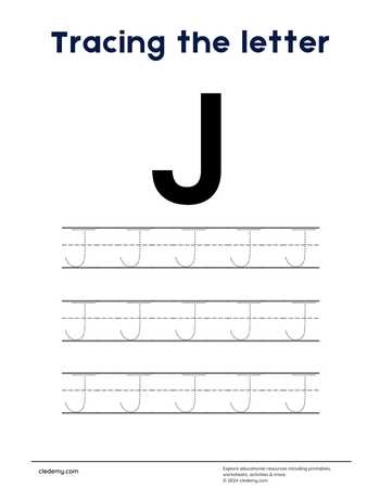 Tracing The Letter J