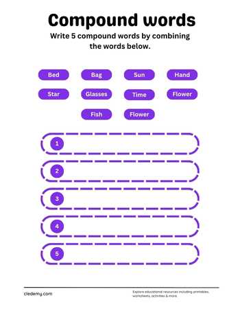 Find and Write Compound Words