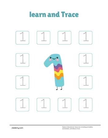 Tracing the Numbers 1