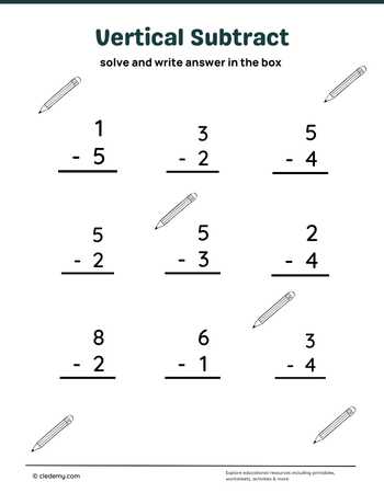 Vertical Subtraction