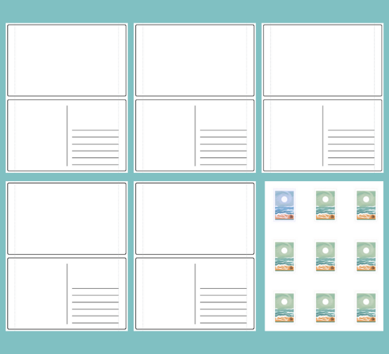 Blank Postcard Templates