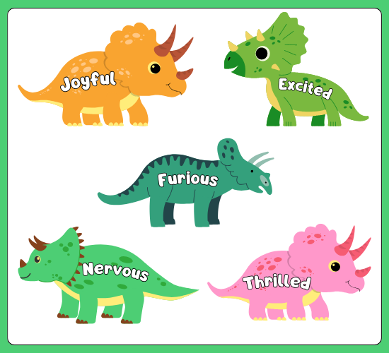 Wow Words on Triceratops