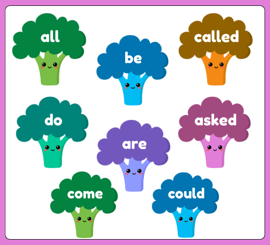Tricky Words on Broccoli