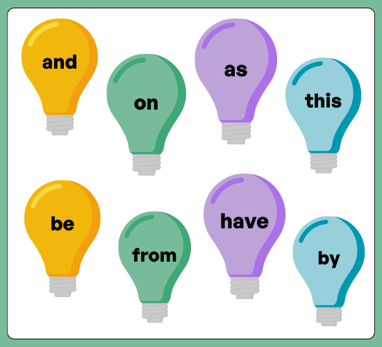 200 Common Words on Bulb