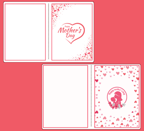 Mother's and Others' Day Greetings Card Inserts
