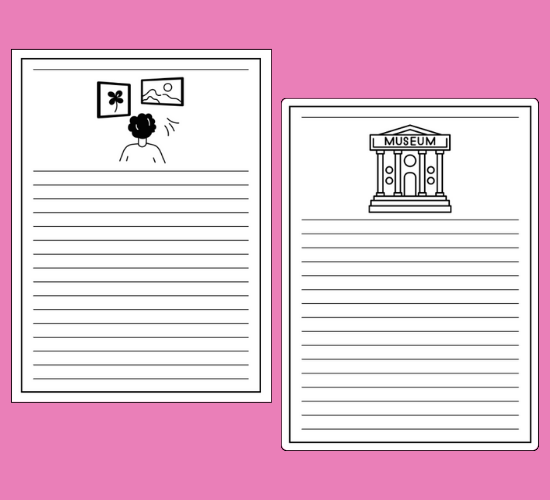Art Gallery Writing Frames