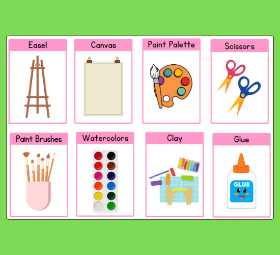Art Room Mini Flashcards