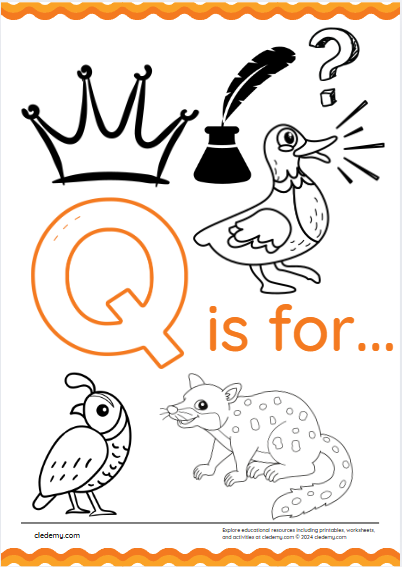 Uppercase Letter Q Words