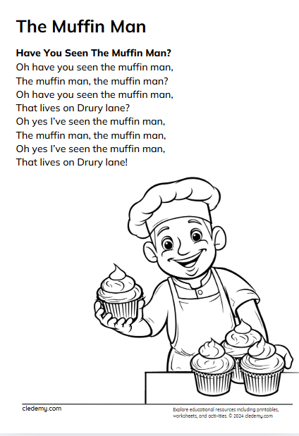 Sing Along with The Muffin Man Poem
