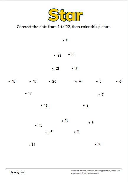 Connect the Dots: Make a Star!