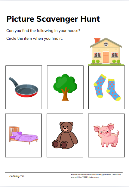 Find the Pictures: Scavenger Hunt