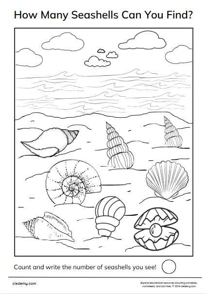 Find and Count Seashells