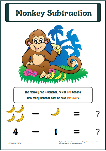 Monkey Subtraction Fun