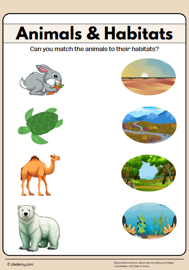 Animals and Habitats Matching