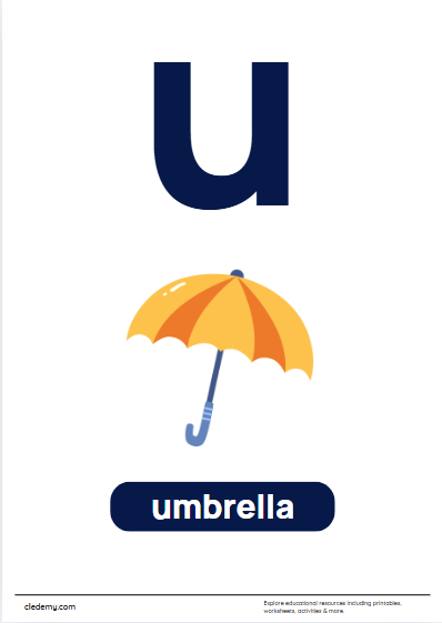 Identify lowercase u
