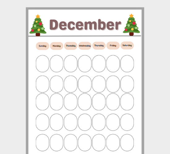 December Fun Calendar