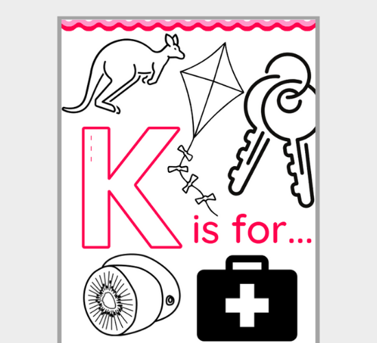 Uppercase Letter K Words