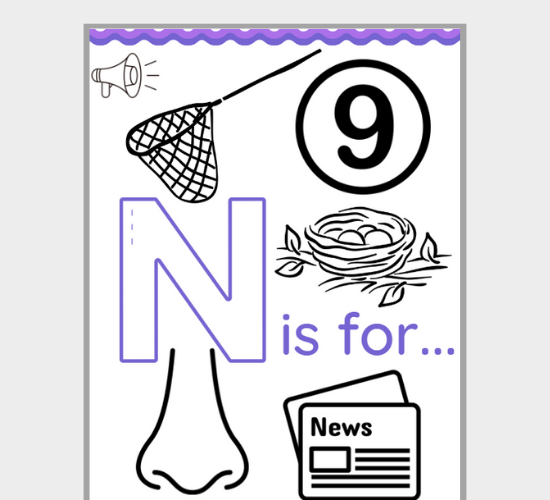 Uppercase Letter N Words