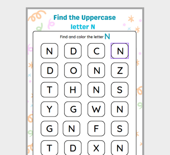 Find The Uppercase Letter N