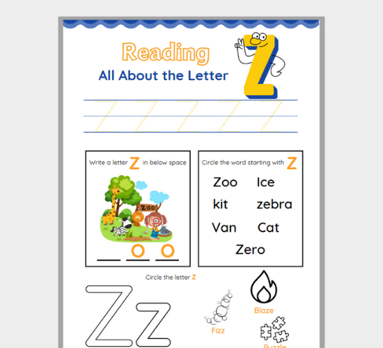 Reading All About the Letter Z