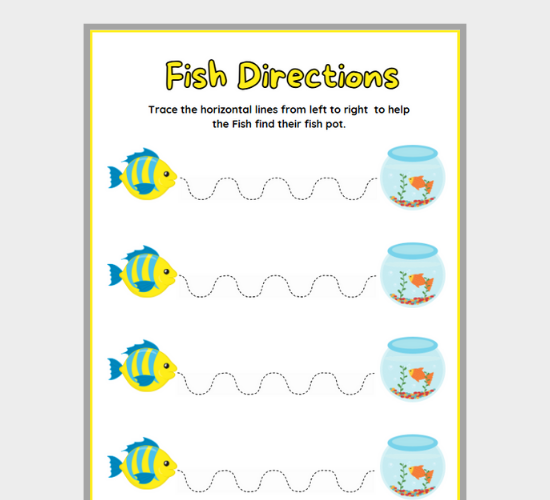Fish Path Adventure Trace the Way