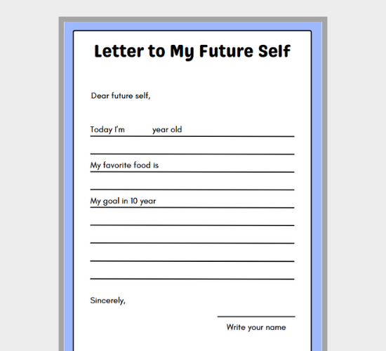 A Letter to the Future Me