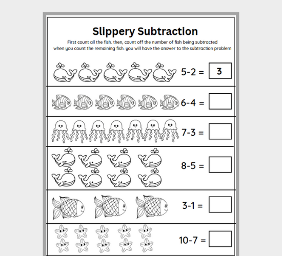 Fishy Subtraction: Take Away Fun!