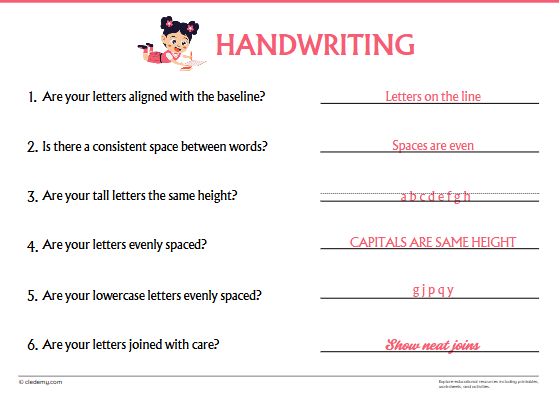 Handwriting Reminder