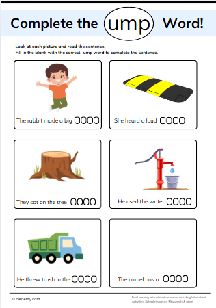 Complete the- Ump Words