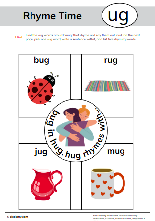 Rhyme Match With- Ug Words