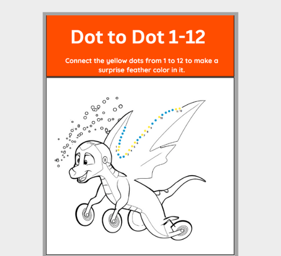 Connect the Dots: 1 to 12
