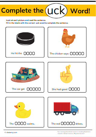 Complete the- Uck Words